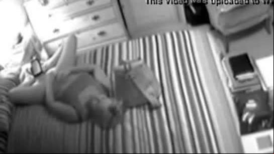 Hidden cam caught my mum masturbating in front of mirror